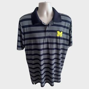 Pro Edge by Knights Apparel Mens Large Short Sleeve Polo Shirt Michigan